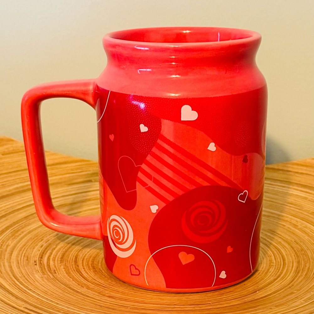 Edible Arrangements Oversized Coffee Mug 28oz Pink Red Valentines Day ❤️